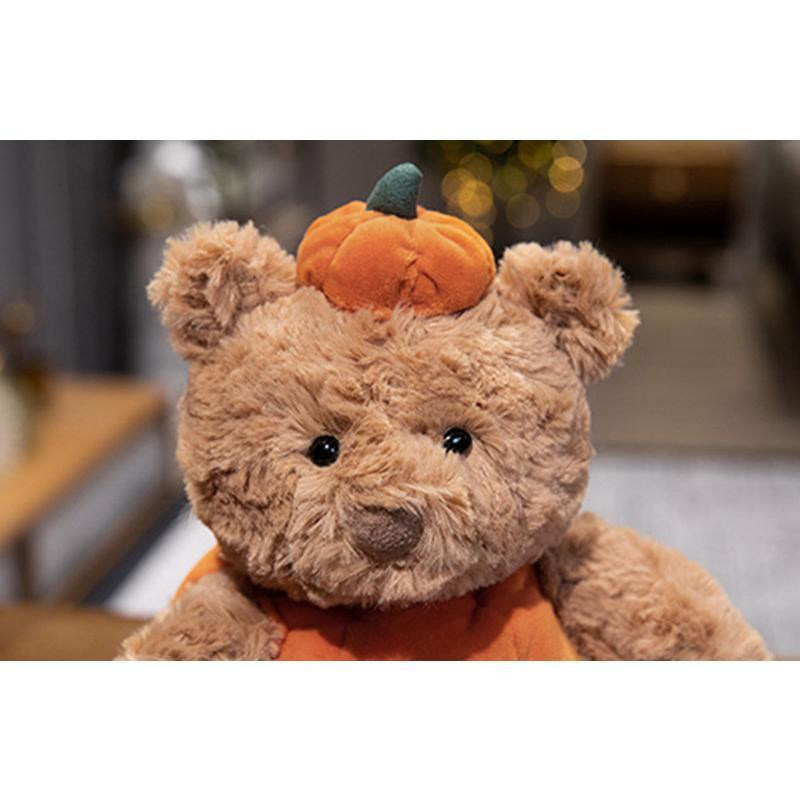 30Cm Cute Creative Bear Pumpkin Wearing Suit Can Take off Stuffed Lovely Bear Halloween Celebration Birthday Holiday Gift