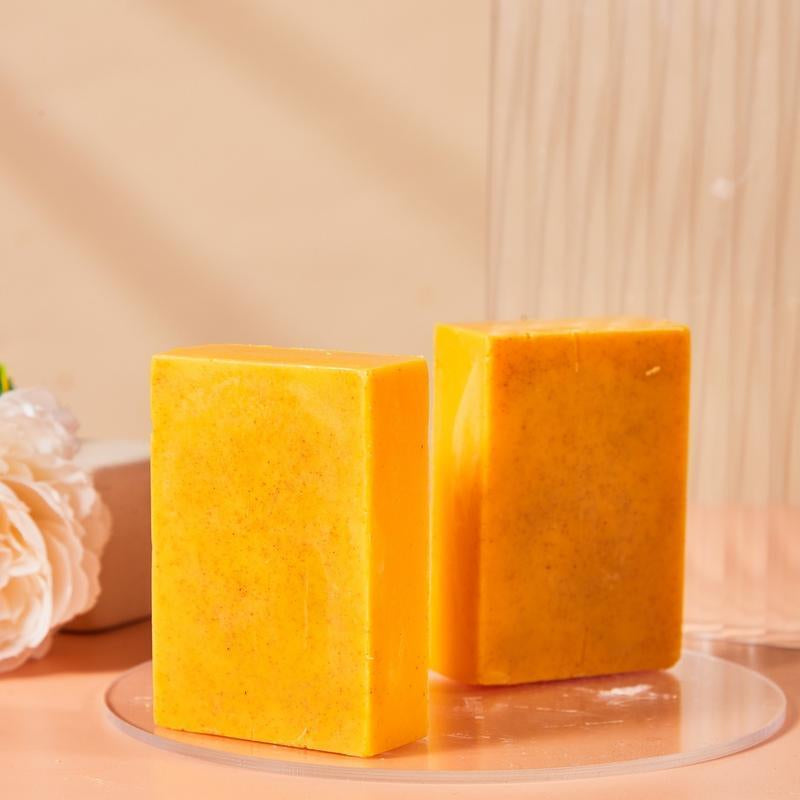 AGICEA Turmeric & Kojic Acid Brightening Soap 300G - All Natural Organic Lemon Scented Bar for Face & Body Care Reduces Acne Fades Scars Cleanses Skin Gentle Radiant Cleansing Aroma - Cleanser