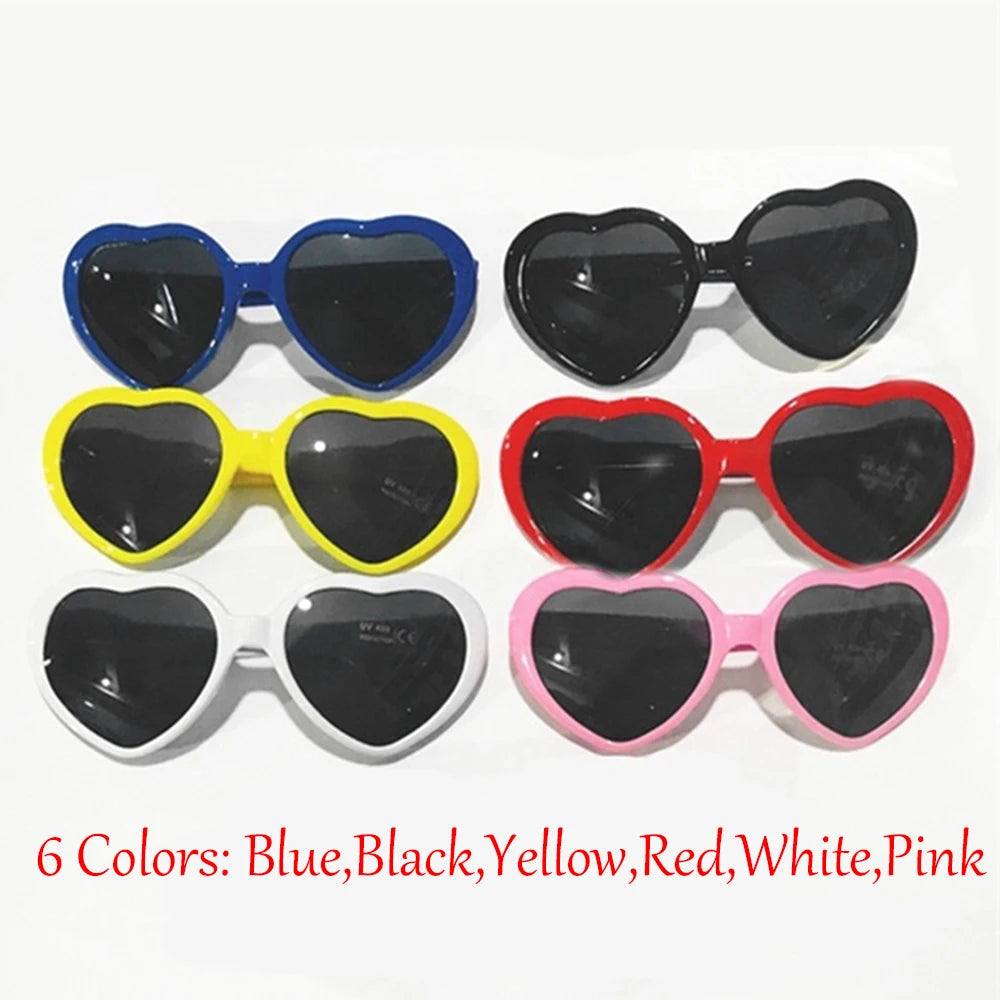 Heart Shaped Love Effects Glasses Watch the Lights Change Heart Diffraction Glasses at Night Love Lights Unisex Christmas Gifts
