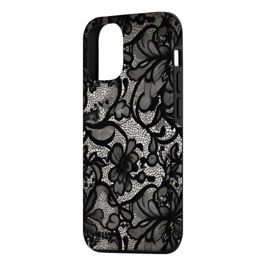 Black Lace Vintage Pattern Case, Phone Accessories, Cute Phone Case, Fashion Case, Perfect Gift for Her/Him, Phone Case for Iphone, Creative Dual Layer Case