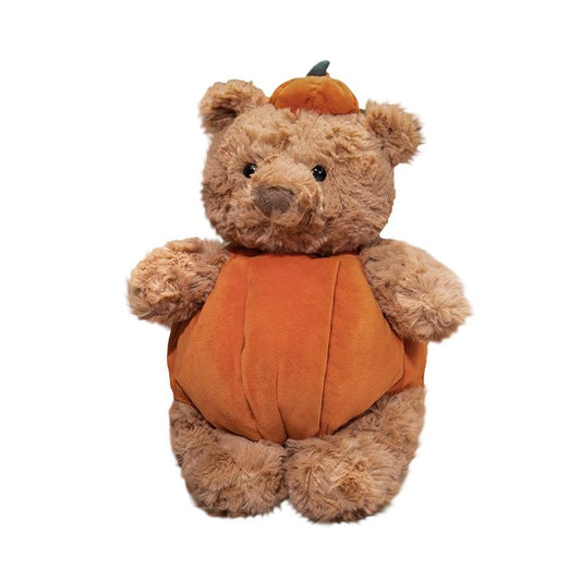 30Cm Cute Creative Bear Pumpkin Wearing Suit Can Take off Stuffed Lovely Bear Halloween Celebration Birthday Holiday Gift