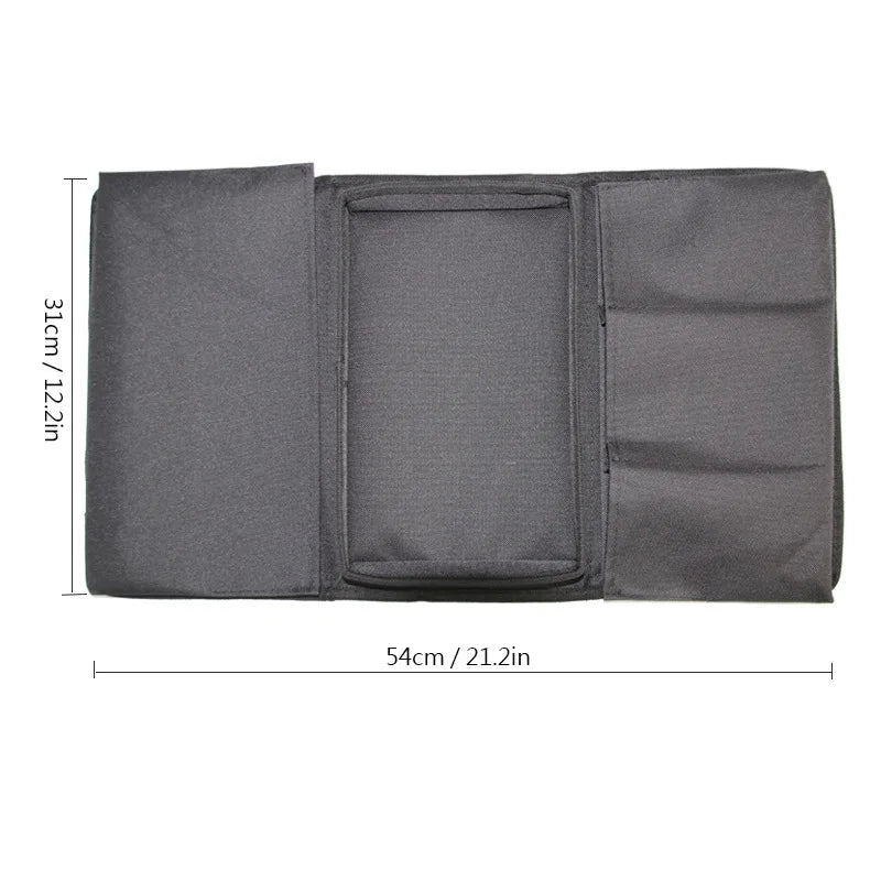 Sofa Storage Bag Living Room Sofa Armrest Organizer for TV Remote Control Cellphone Hanging Coffee Cup Tissue Storage Tray