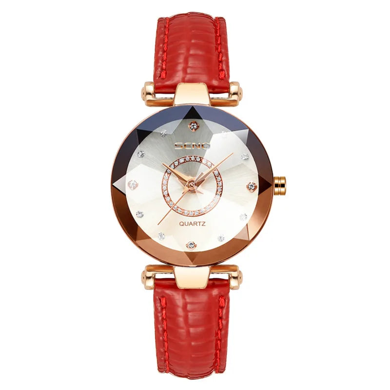 Quartz Watches for Women'S 2023 Luxury Fashion Popular Ocean Heart Star Sky Diamond Face Steel Band Waterproof Wristwatch