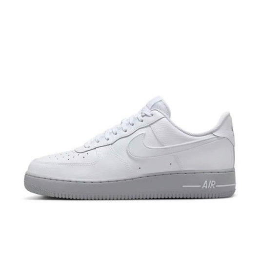 Nike Air Force 1 ‘07 White Light Smoke Grey Men’S Perfect Daily Casual Neutral Sneakers Fashion Footwear Trainer Boy