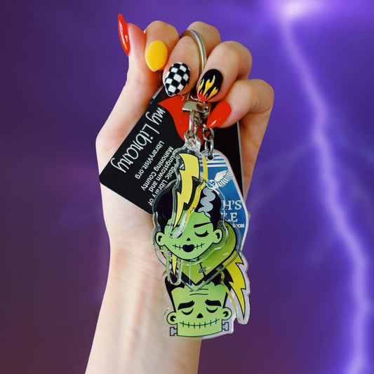 Halloween Bag Charm Featuring Frankie and the Bride