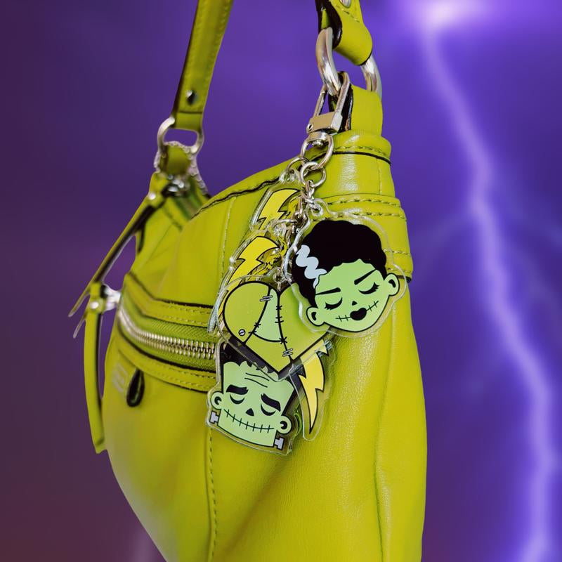 Halloween Bag Charm Featuring Frankie and the Bride