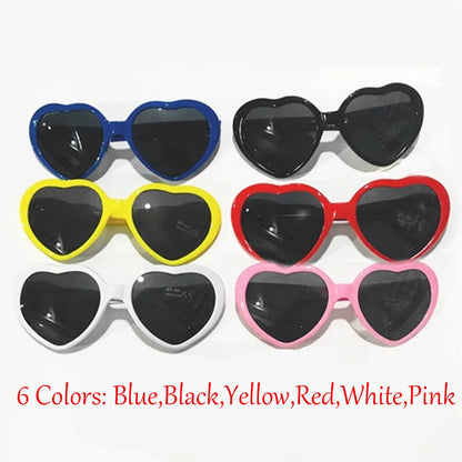 Heart Shaped Love Effects Glasses Watch the Lights Change Heart Diffraction Glasses at Night Love Lights Unisex Christmas Gifts